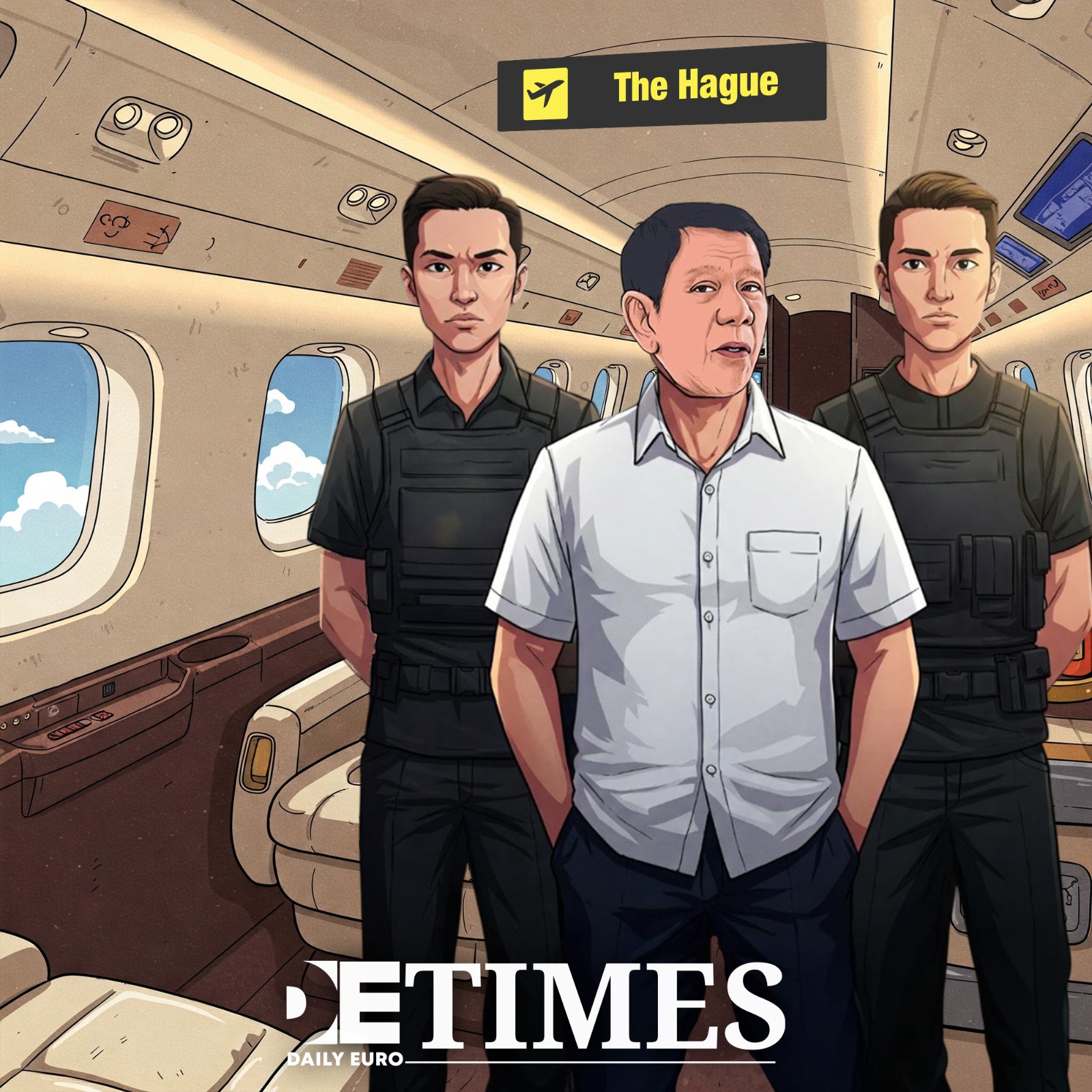 Arrested, Duterte Heads to the Hague