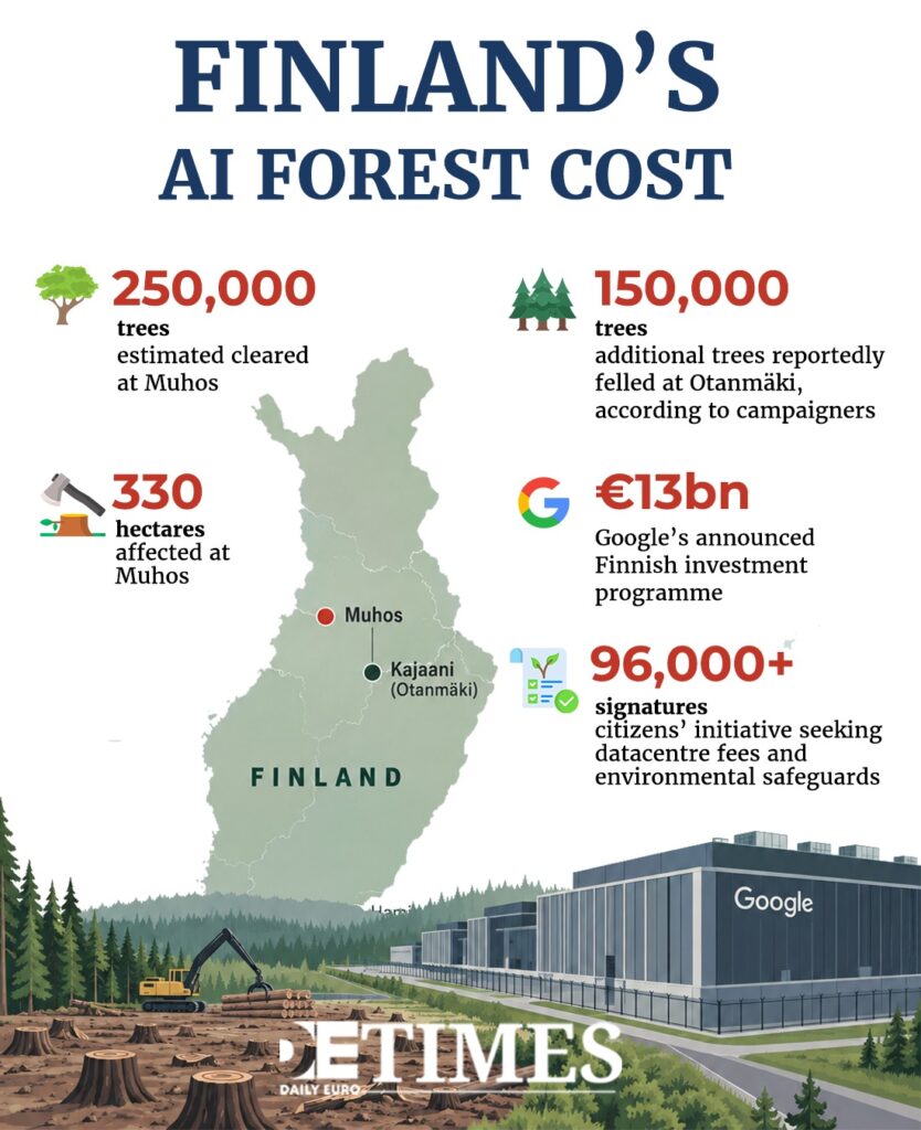 Finland Clean AI Pitch Collides With Forest Clearing  Daily Euro Times