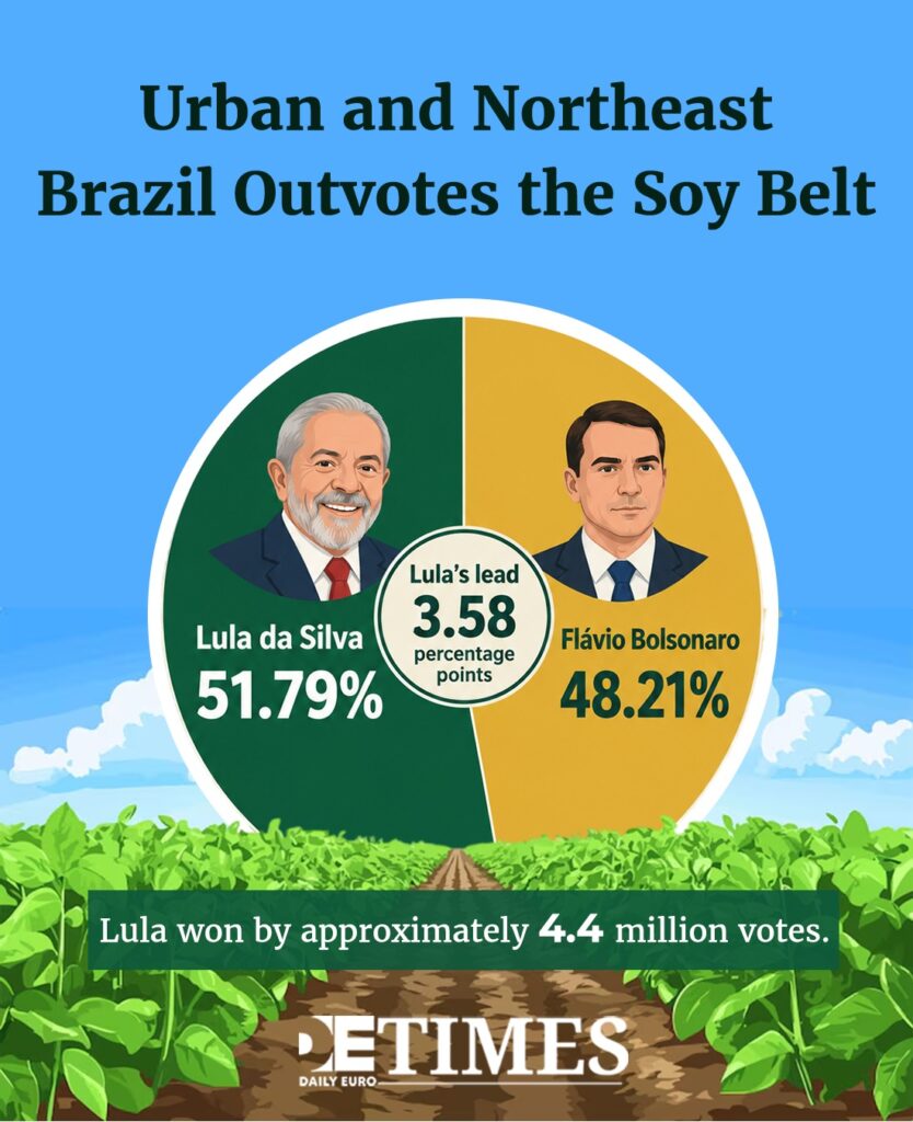 Urban and Northeast Brazil Outvotes the Soy Belt  Daily Euro Times